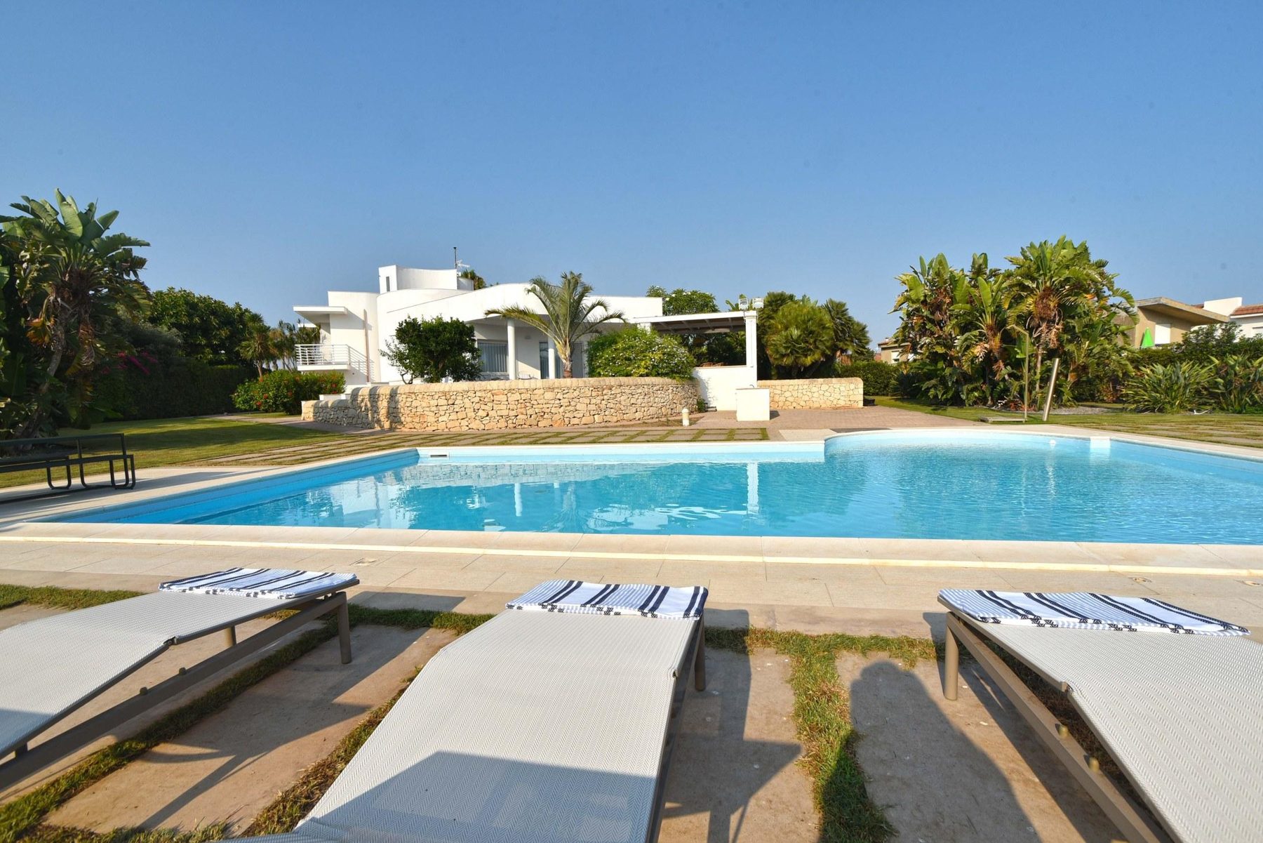Pool at dusk, Villa Kaukana